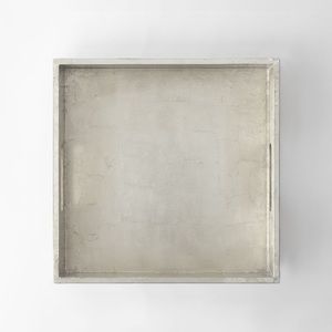 |Sold| West Elm Silver Square Lacquer Tray